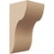Ekena Millwork 5"W x 5"D x 10"H Wide Carmel Rough Cedar Woodgrain TimberThane Corbel, Primed Tan CORUR05X05X10CARRCPR - alternate 1